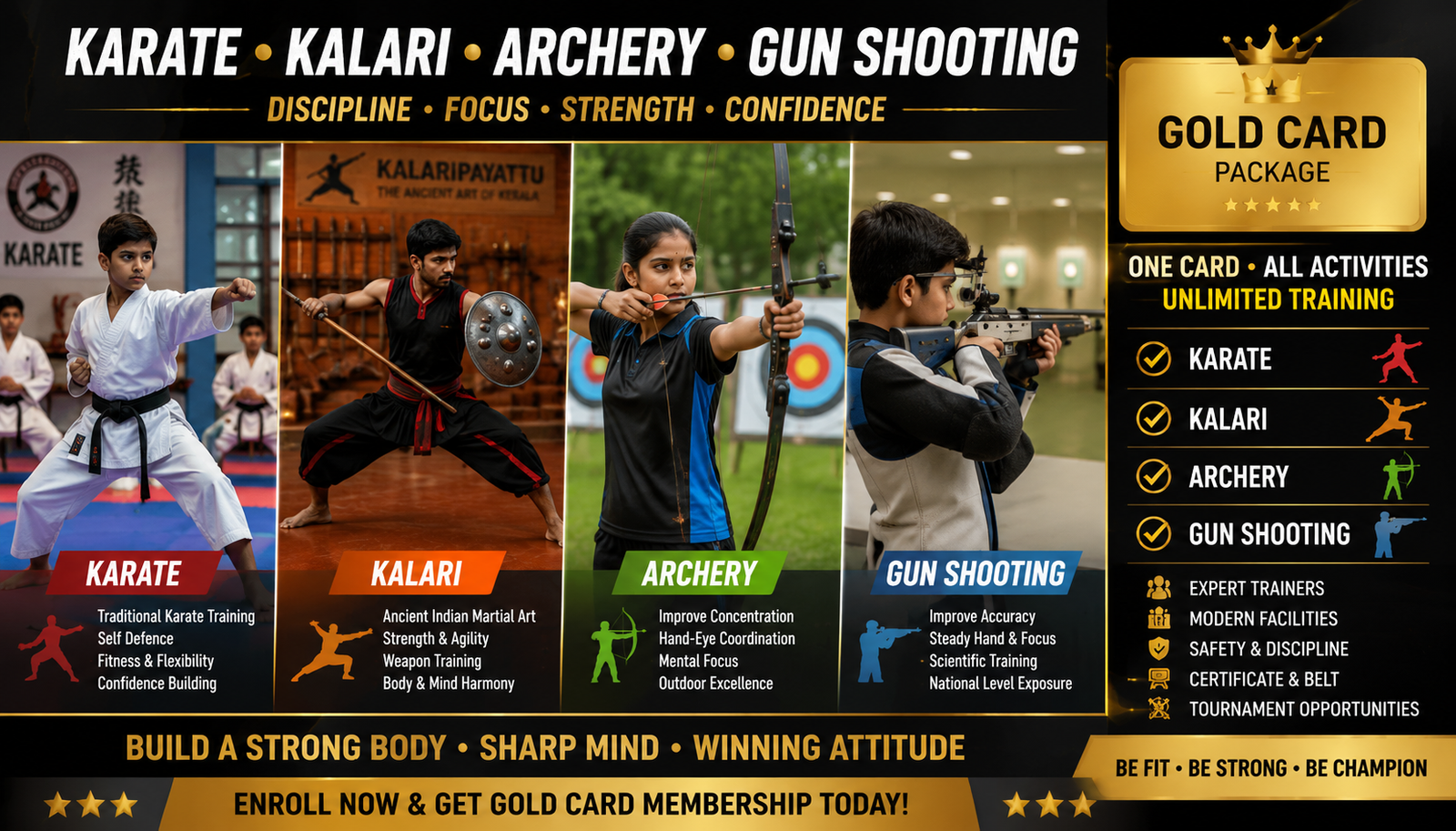 MATRIAL ARTS (GOLD PACK )